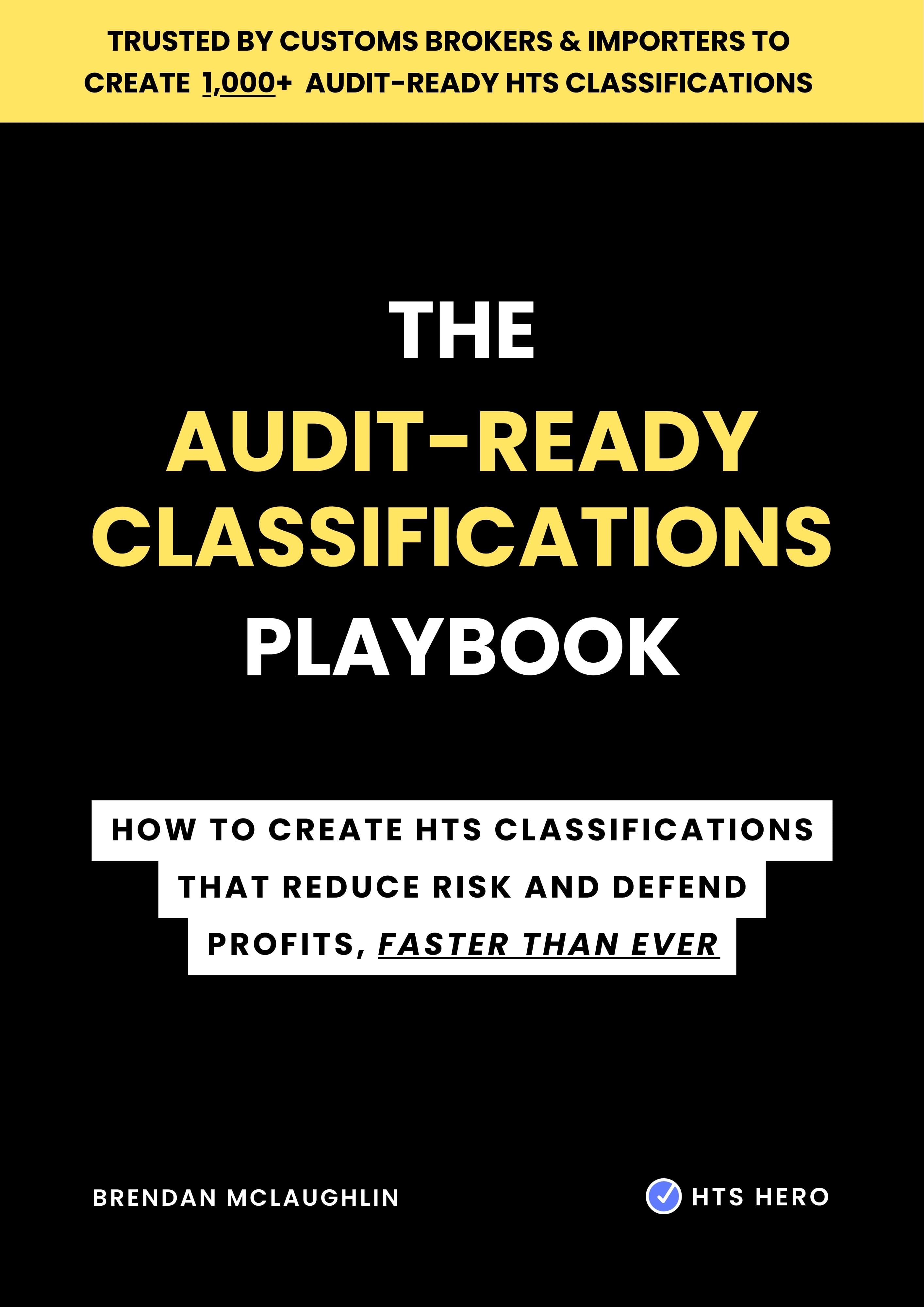 The Audit-Ready Classifications Playbook